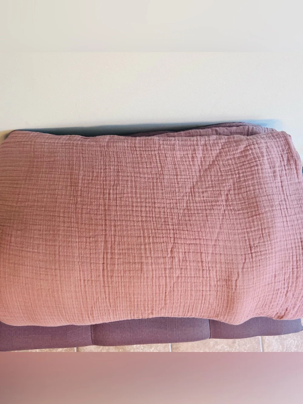 NWT Quince Fig Organic Cotton Gauze Duvet Cover and Sham Set!
